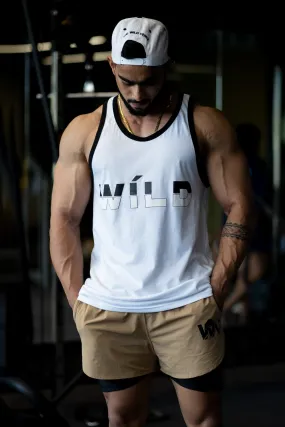 Streetwear Tank With Wild Print (white)