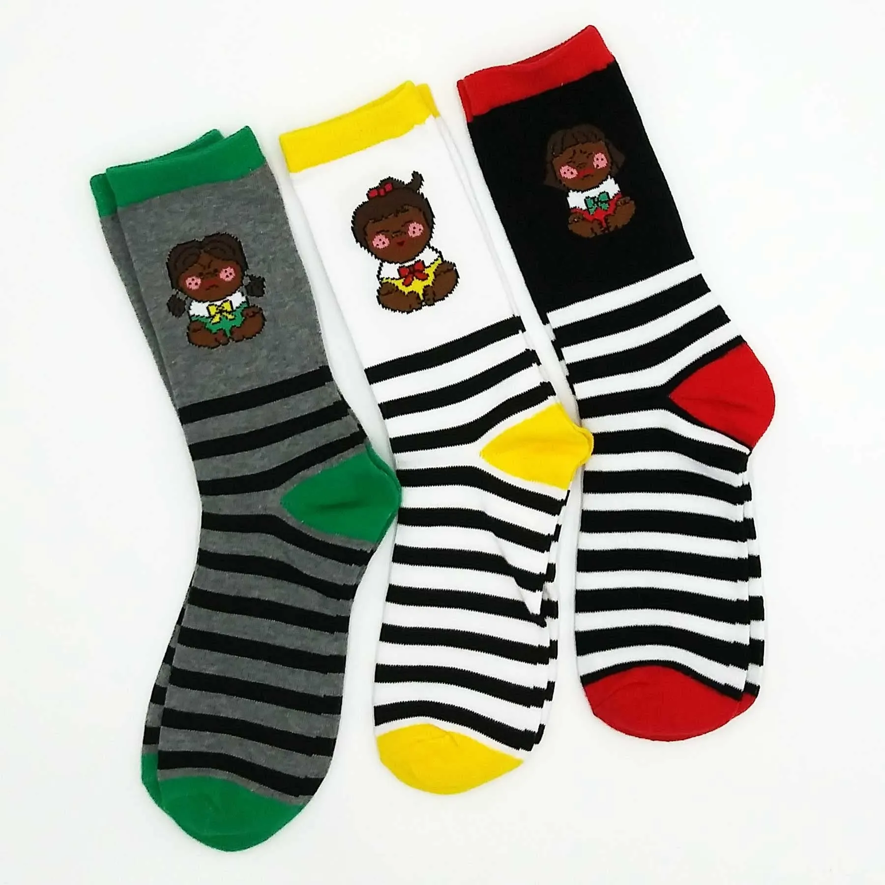 TeeHee Crazy Fun Novelty Casual Crew Socks for Unisex Adult Multipack (N2132FUN)