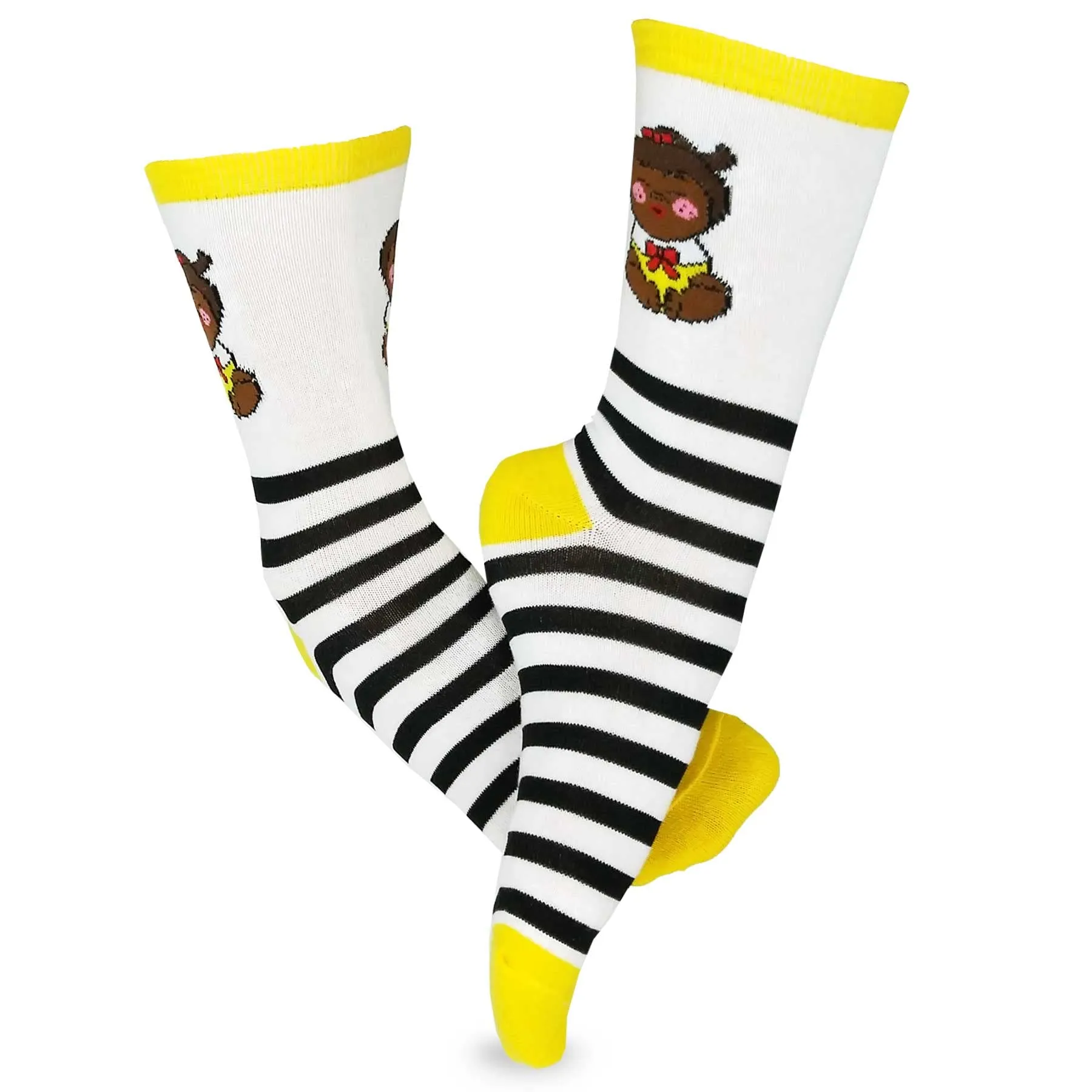 TeeHee Crazy Fun Novelty Casual Crew Socks for Unisex Adult Multipack (N2132FUN)