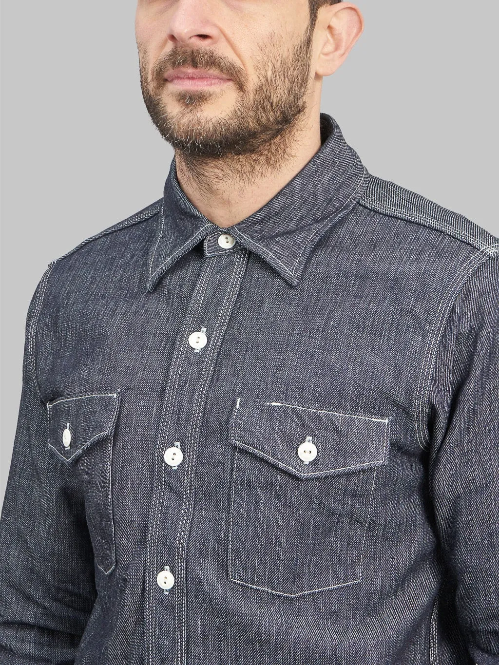 UES 11.4oz Indigo Double Weave Shirt