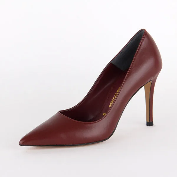 *UK size 2 - ROSE AVENUE - AW17 Court - clay, 9cm heels