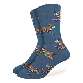 Unisex Skateboarding Dog Socks