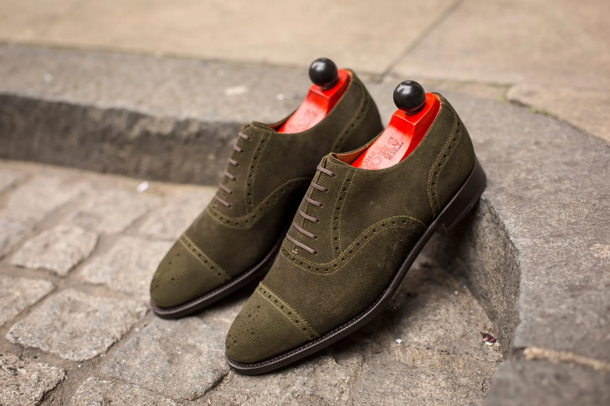 Windermere - MTO - Dark Olive Suede - TMG Last - Single Leather Sole